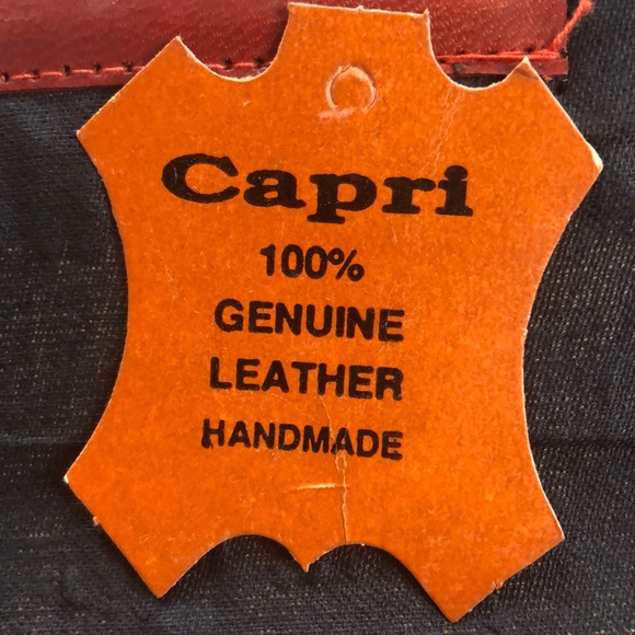 Capri 100% Genuine Leather Handmade Clutch - Picture 5 of 9